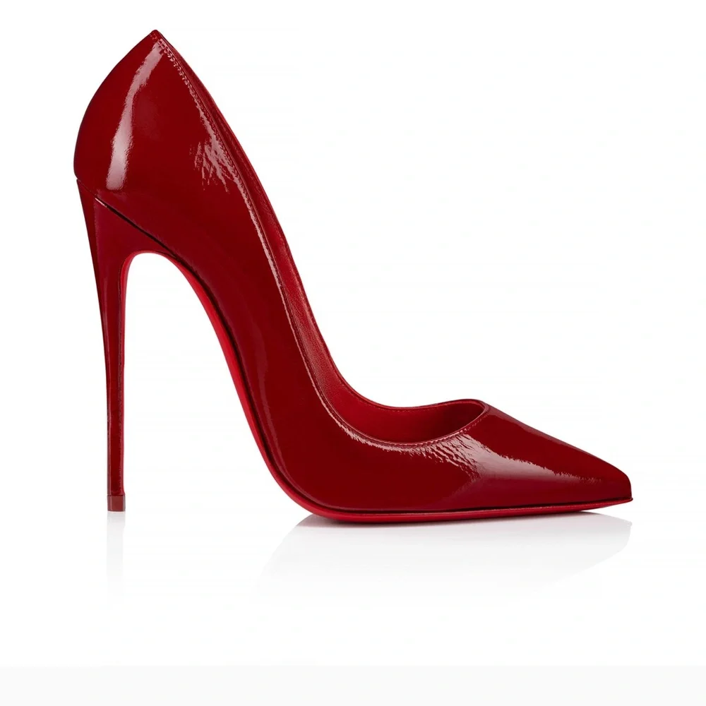 Limited Release-Christian Louboutin So Kate Vog Loubi Red Patent Leather-NIB